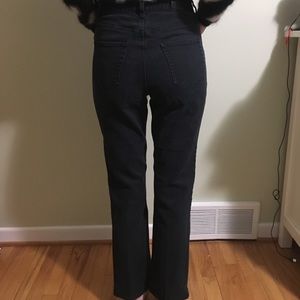 Faded black vintage jeans